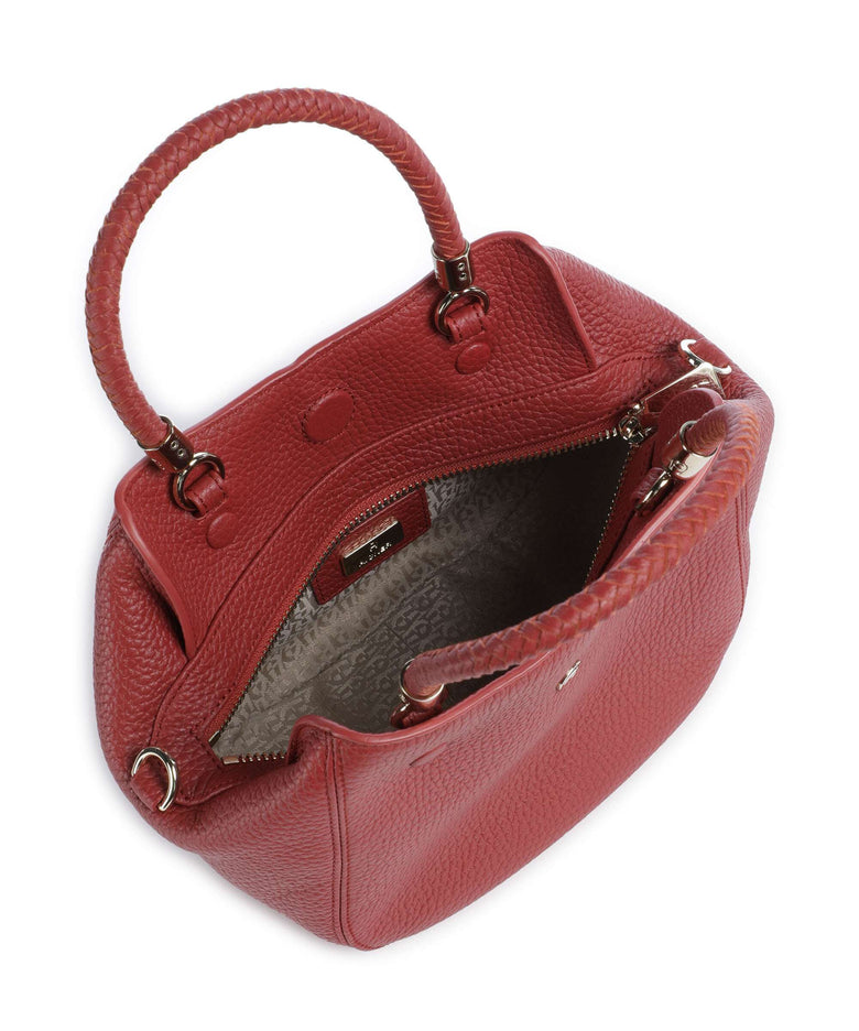 Aigner Carré Soft S Handbag burnt red