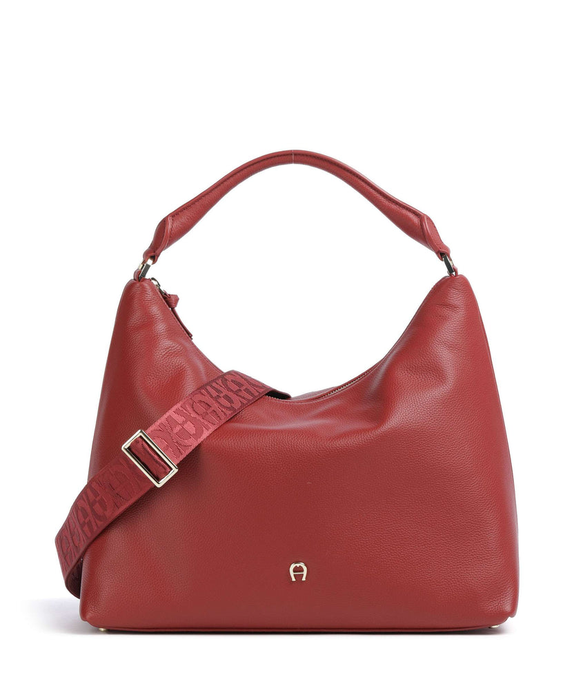 Aigner Zita M Hobo bag burnt red