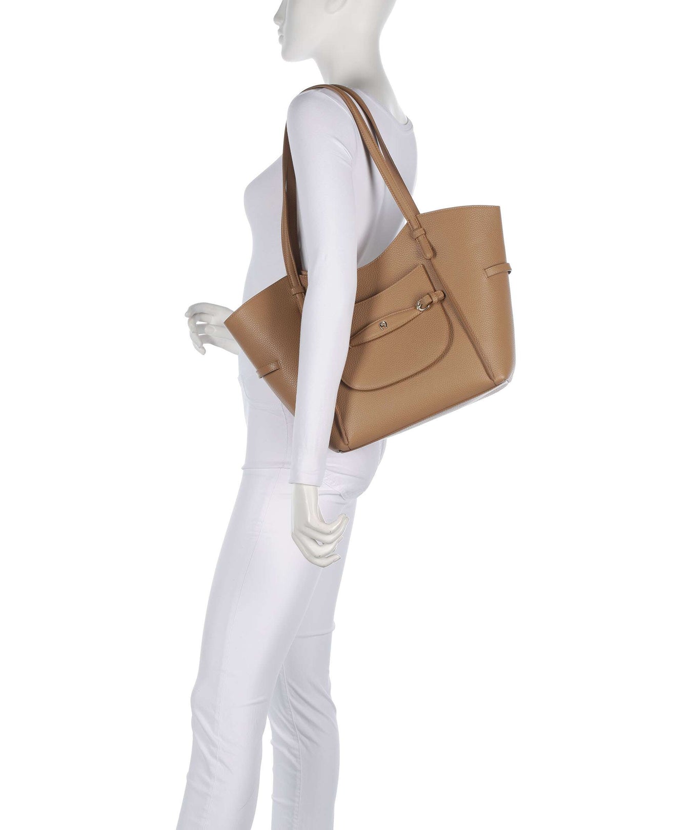 Aigner Cavallo L Tote bag oat beige