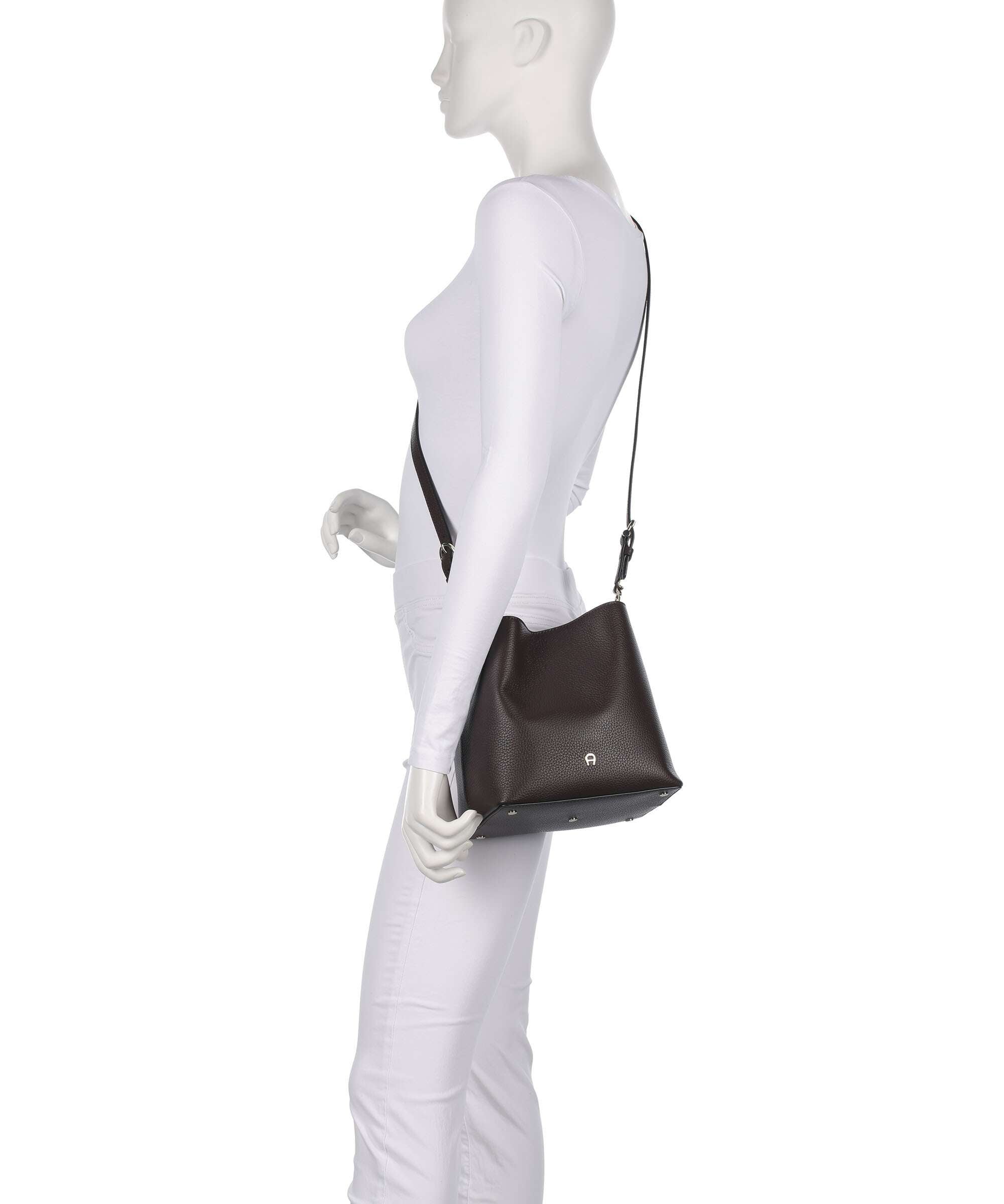 Aigner Delia S Bucket bag soil brown