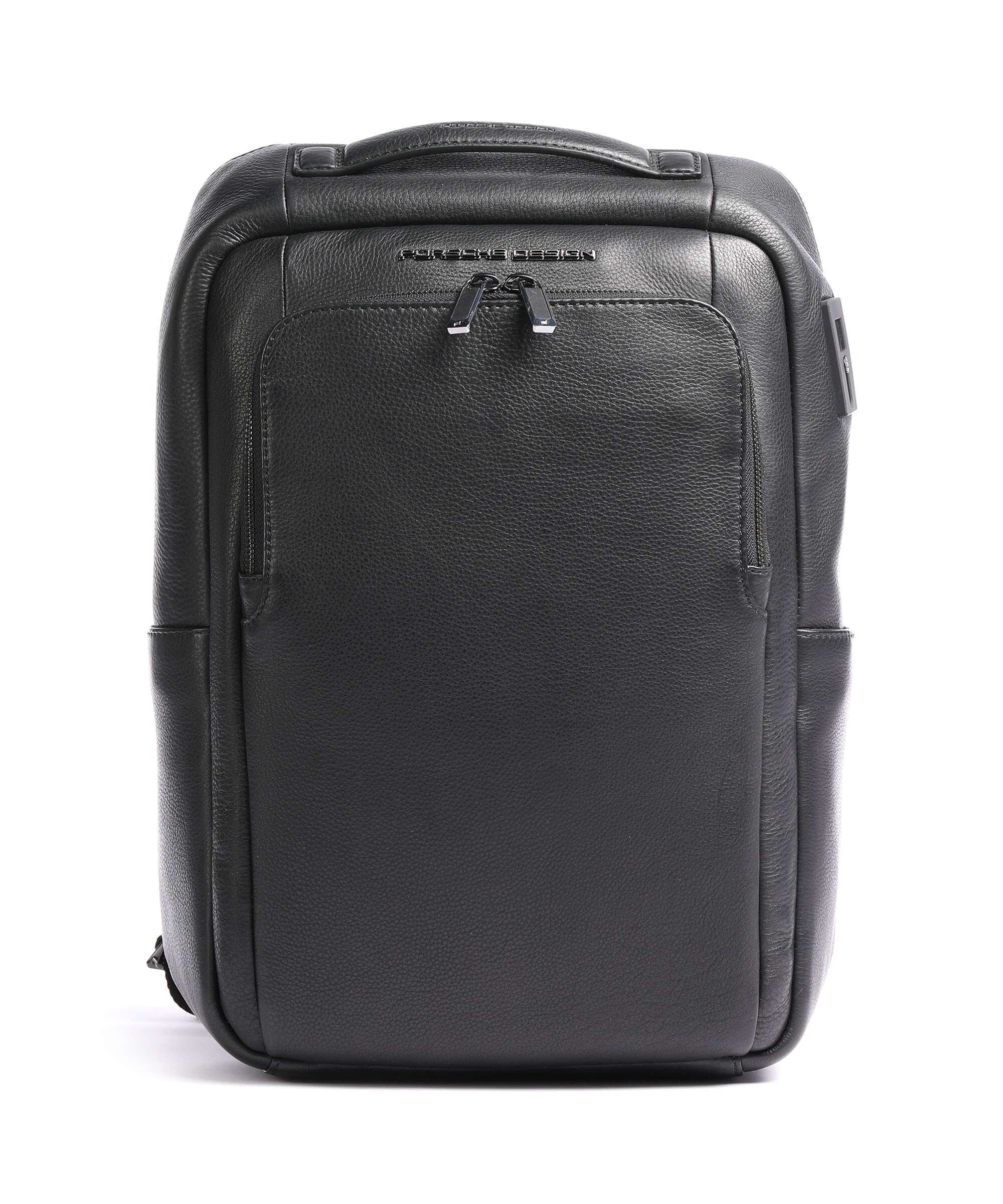 Porsche Design Roadster Leather Laptop backpack black