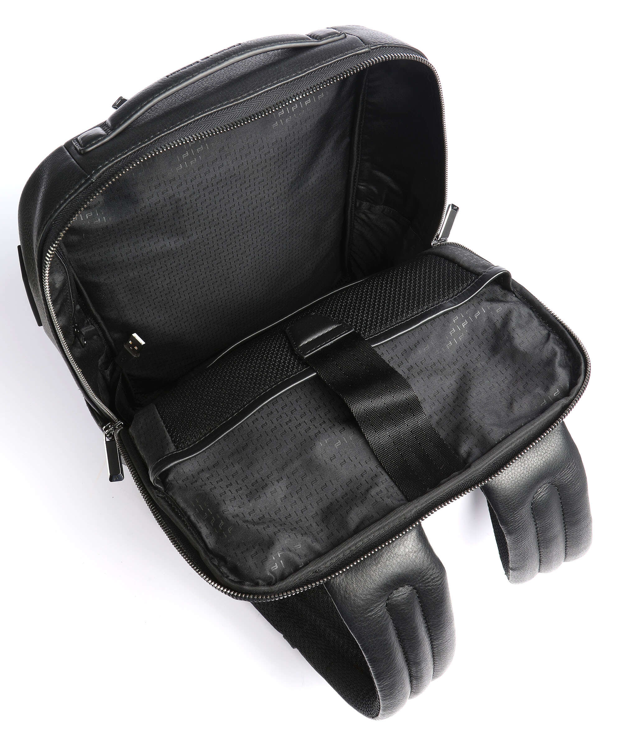 Porsche Design Roadster Leather Laptop backpack black