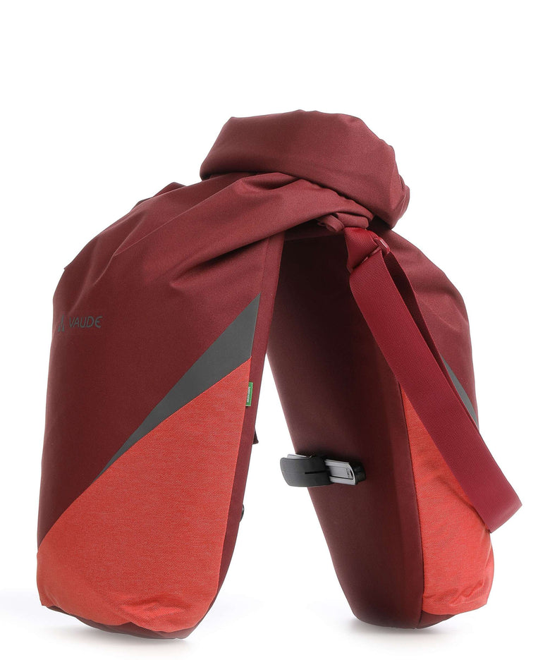 Vaude Road Master Urban Double bike pannier dark cherry