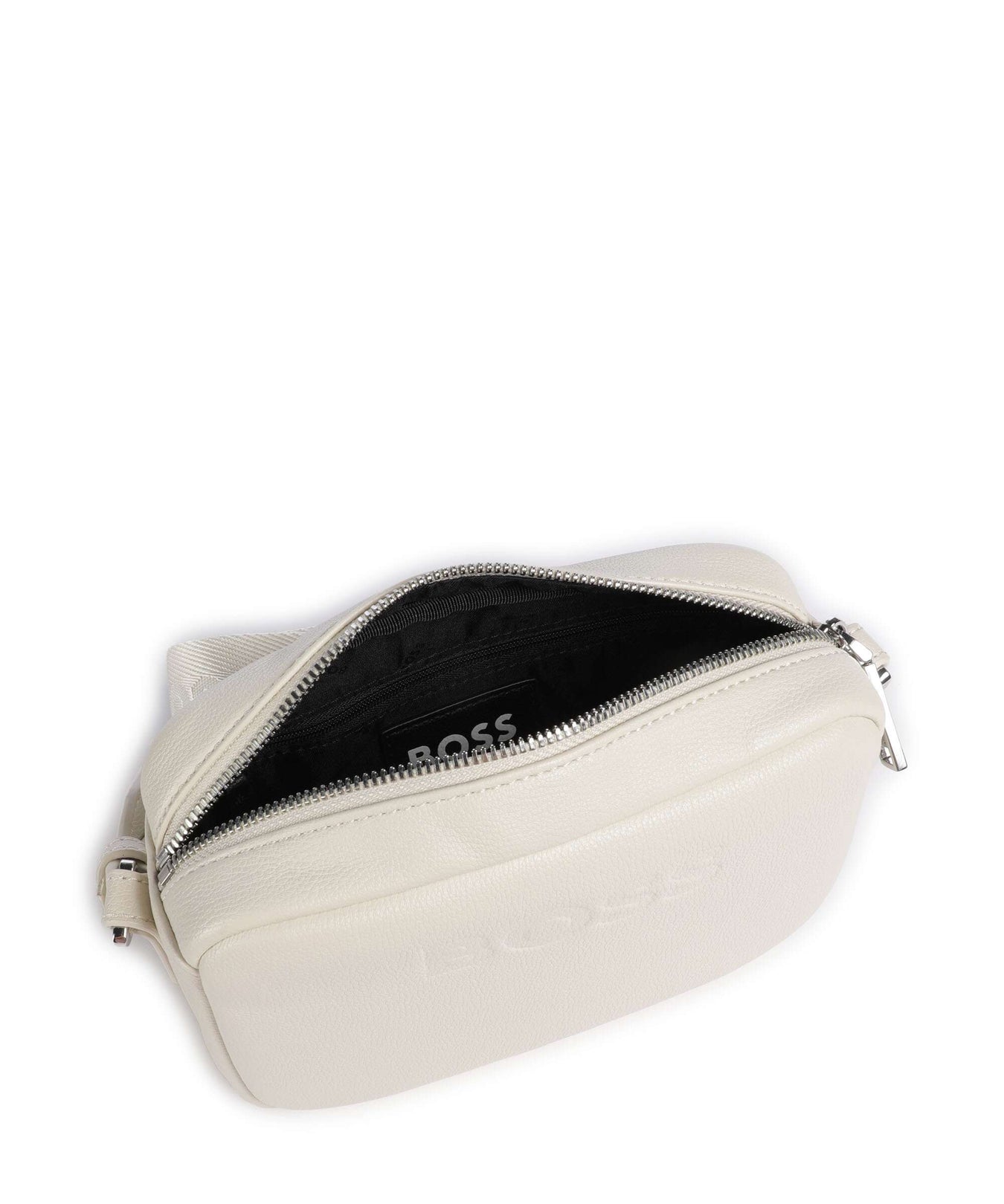 BOSS Addison Crossbody bag open white