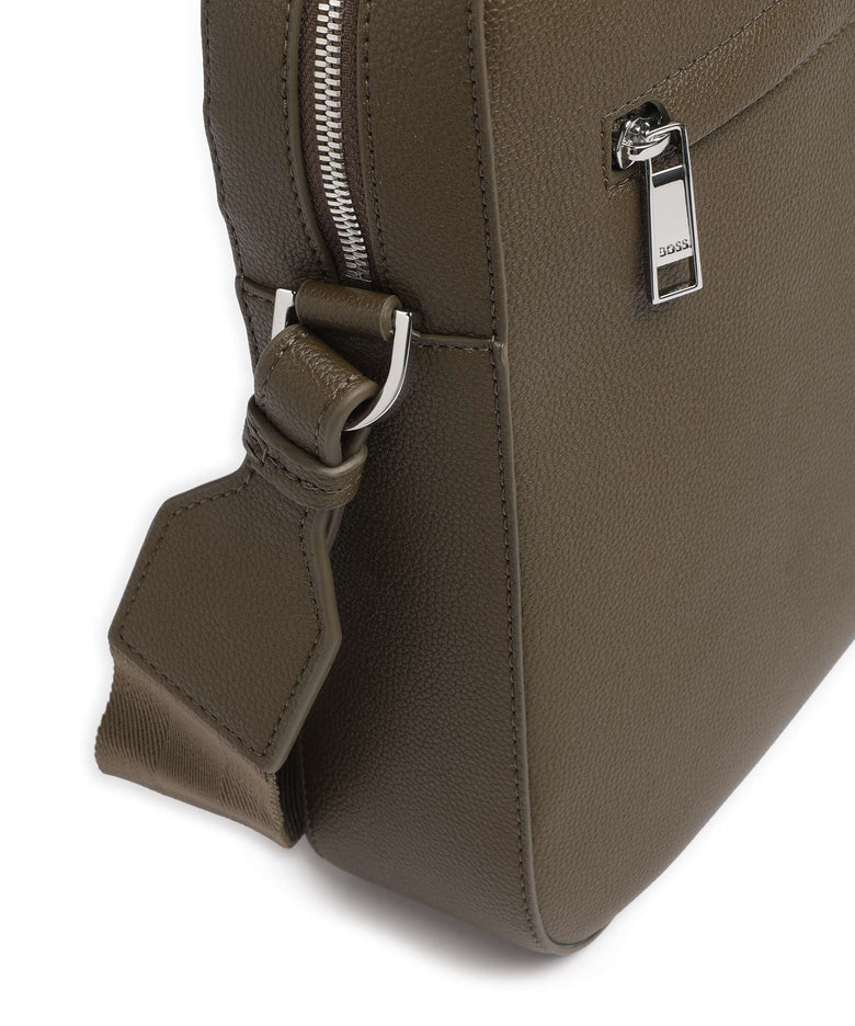 BOSS Ray Briefcase open green