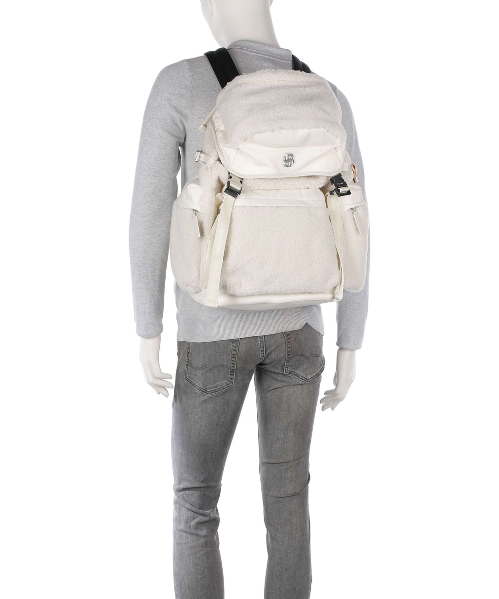 BOSS B Icon Backpack open white