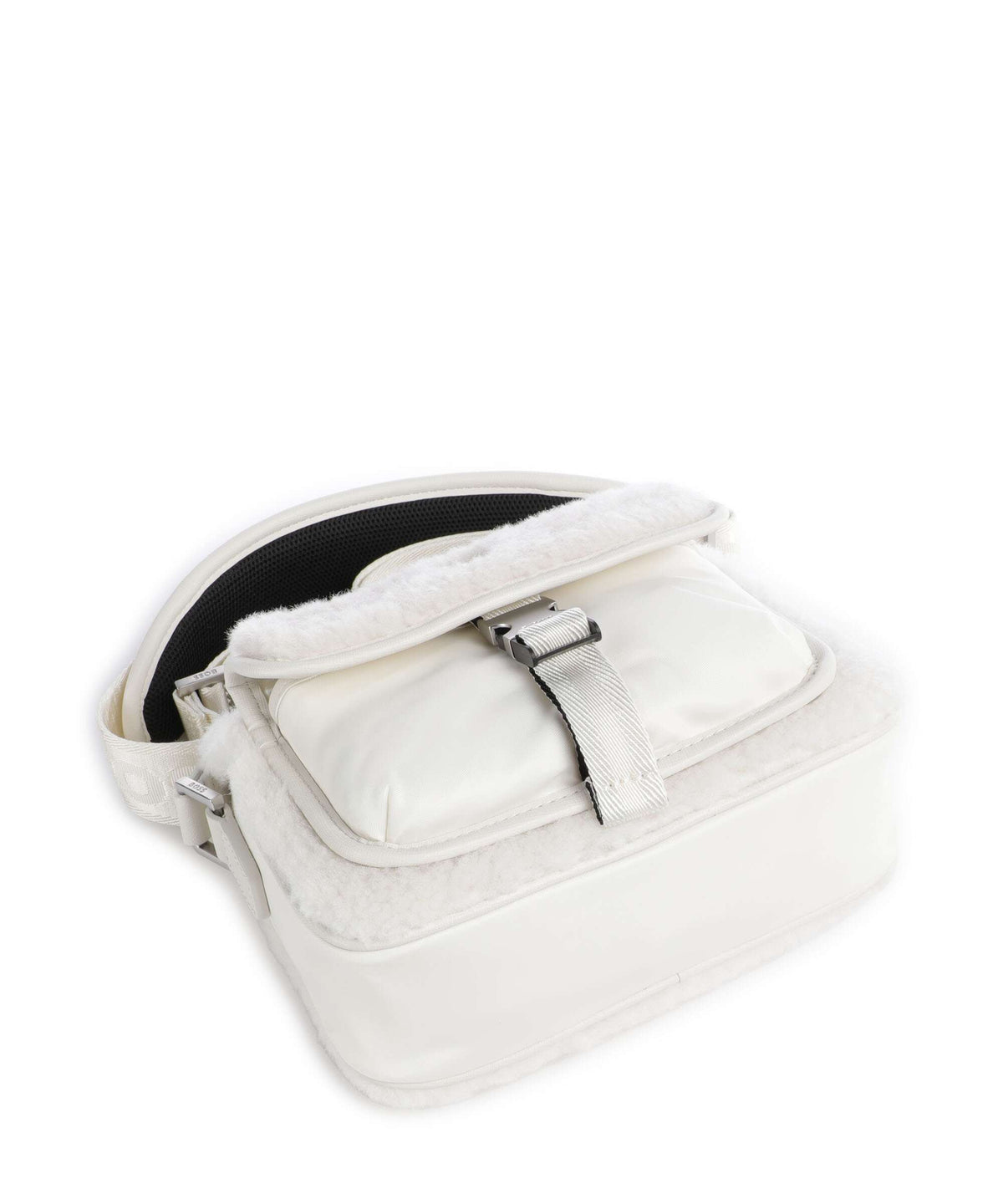 BOSS B Icon Crossbody bag open white