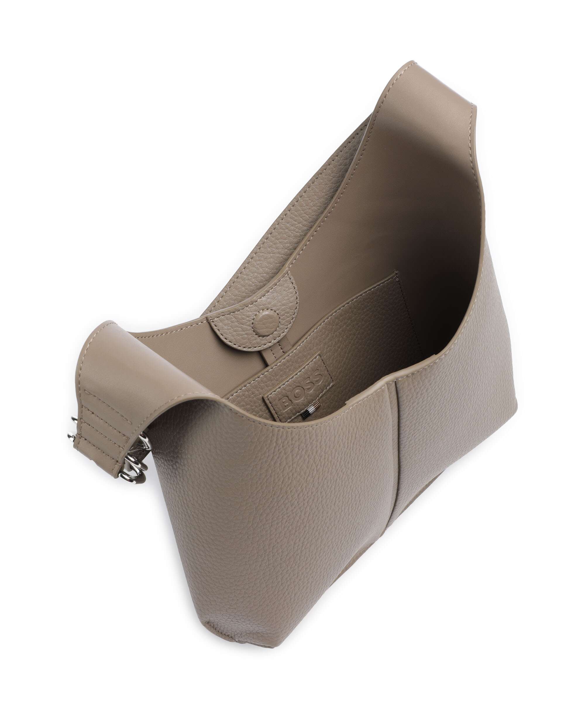 BOSS Clarice Hobo bag brown overflow