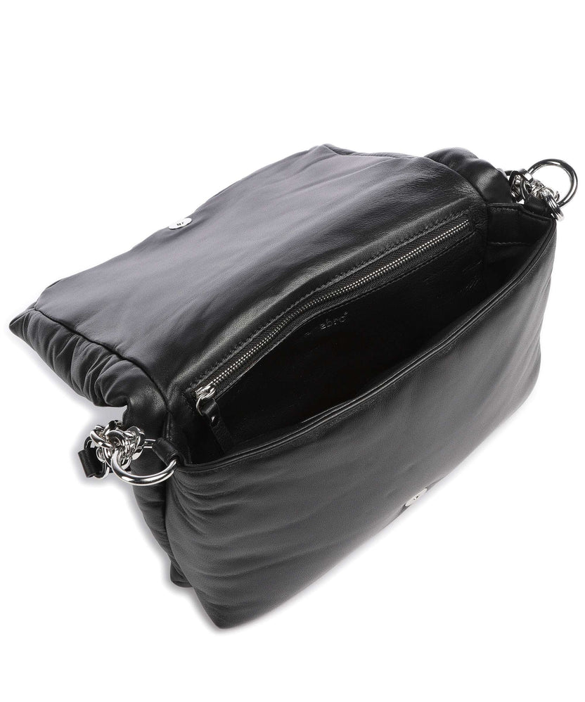 Abro Piuma_Lucido Puffer Shoulder bag black/nickel