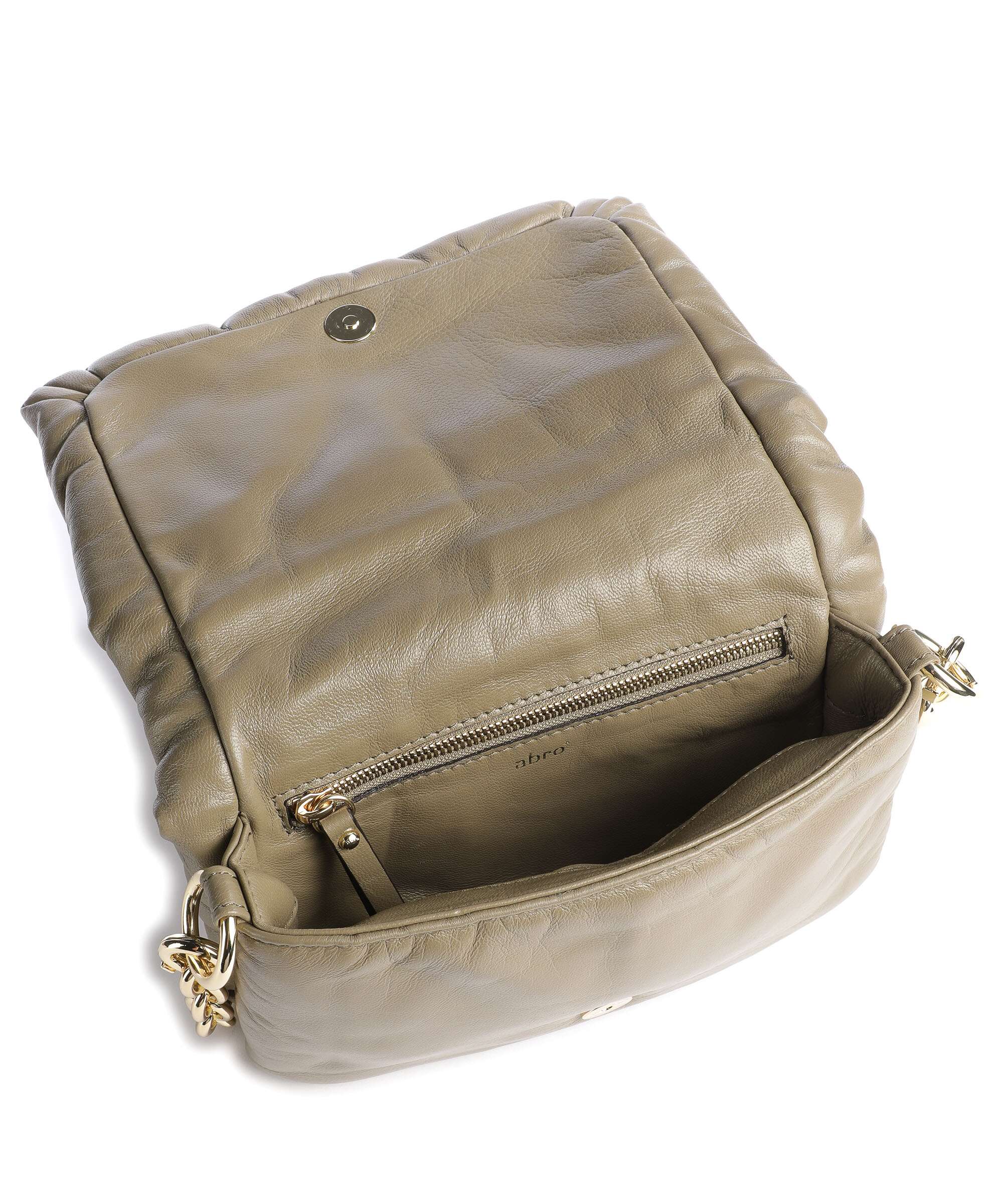 Abro Piuma Lucido Puffer Shoulder bag siena