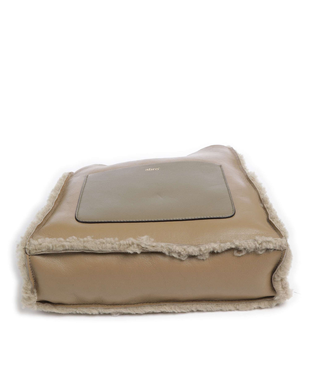 Abro Shearling Raquel Crossbody bag siena