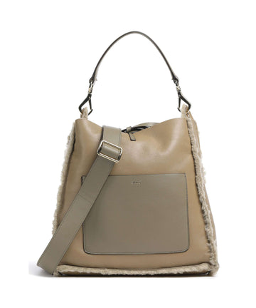 Abro Shearling Raquel Hobo tas siena