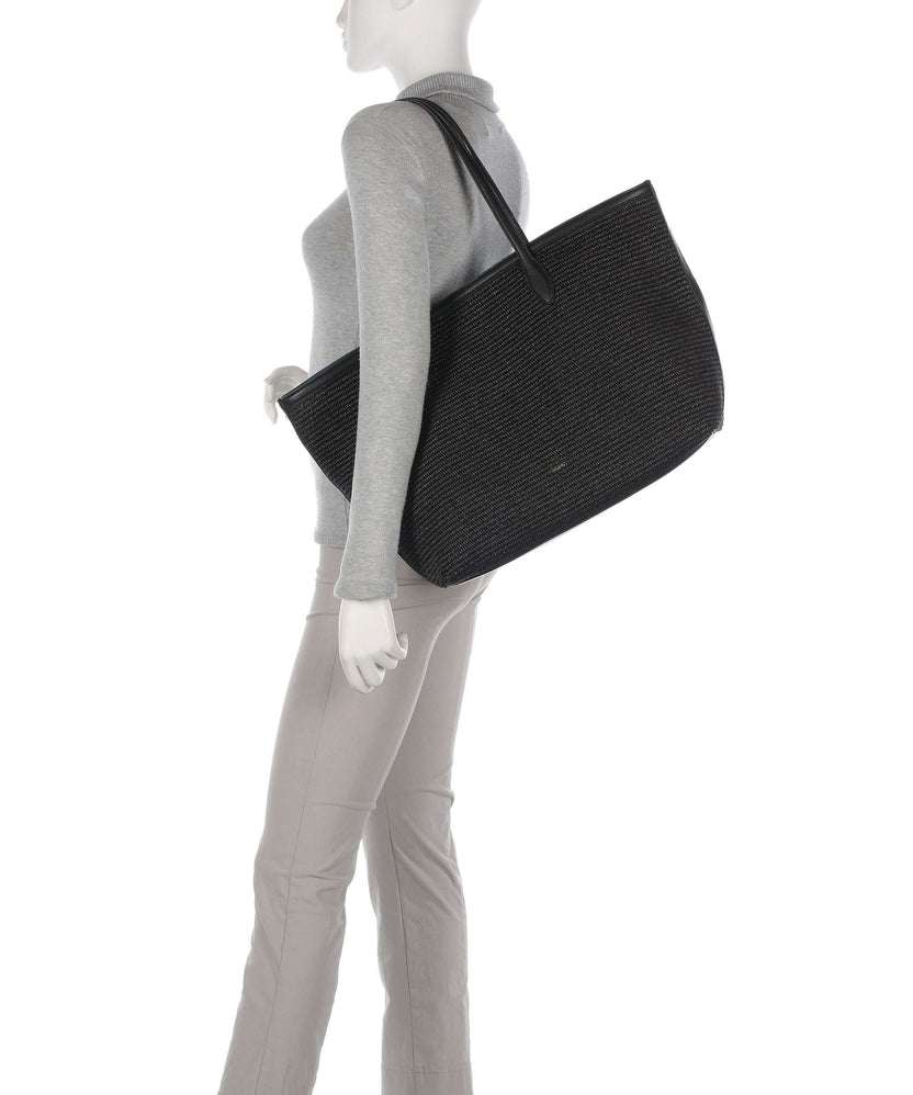 Abro Raffia Primula Tote bag black