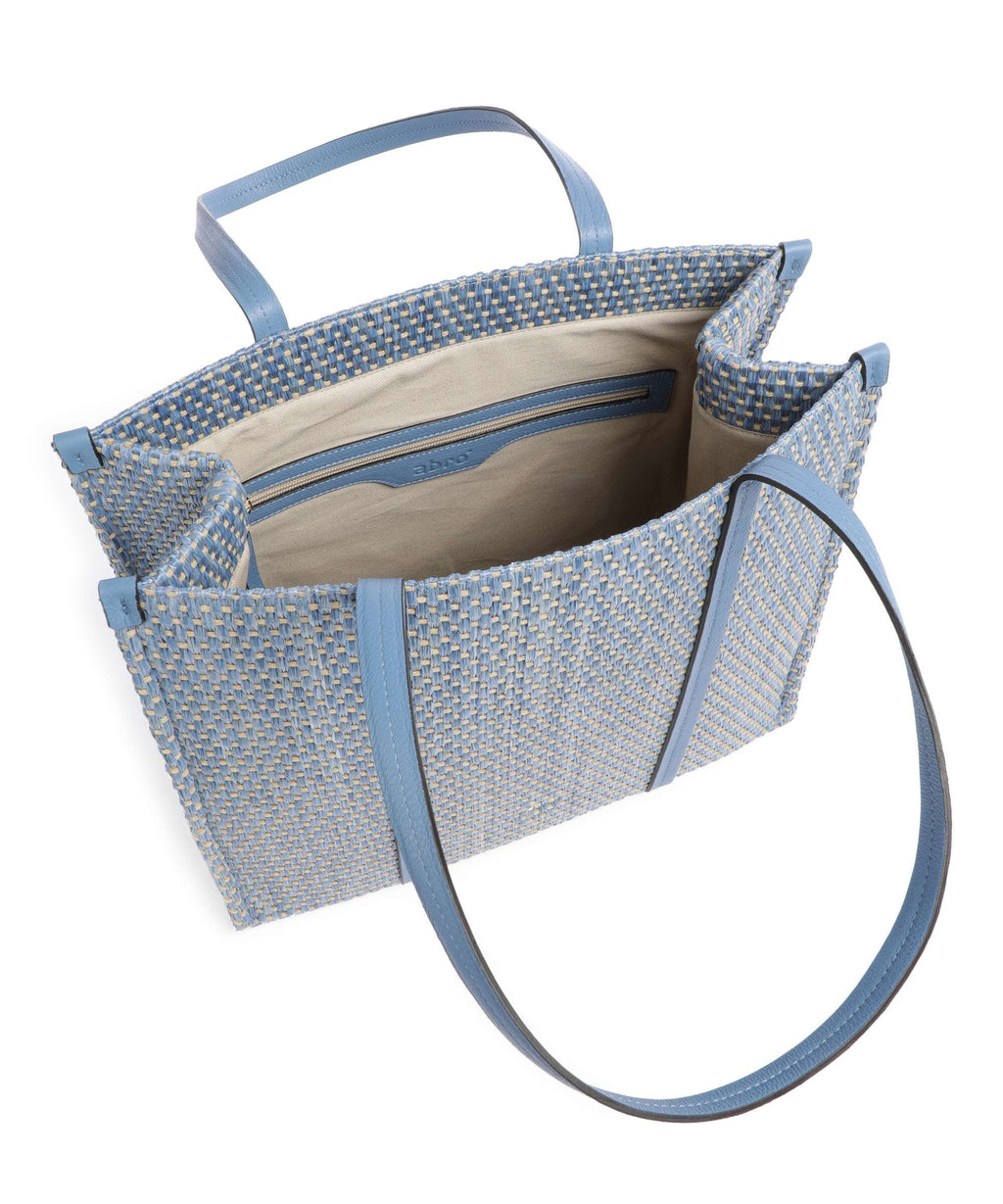 Abro Raffia Susanna Tote bag dream blue