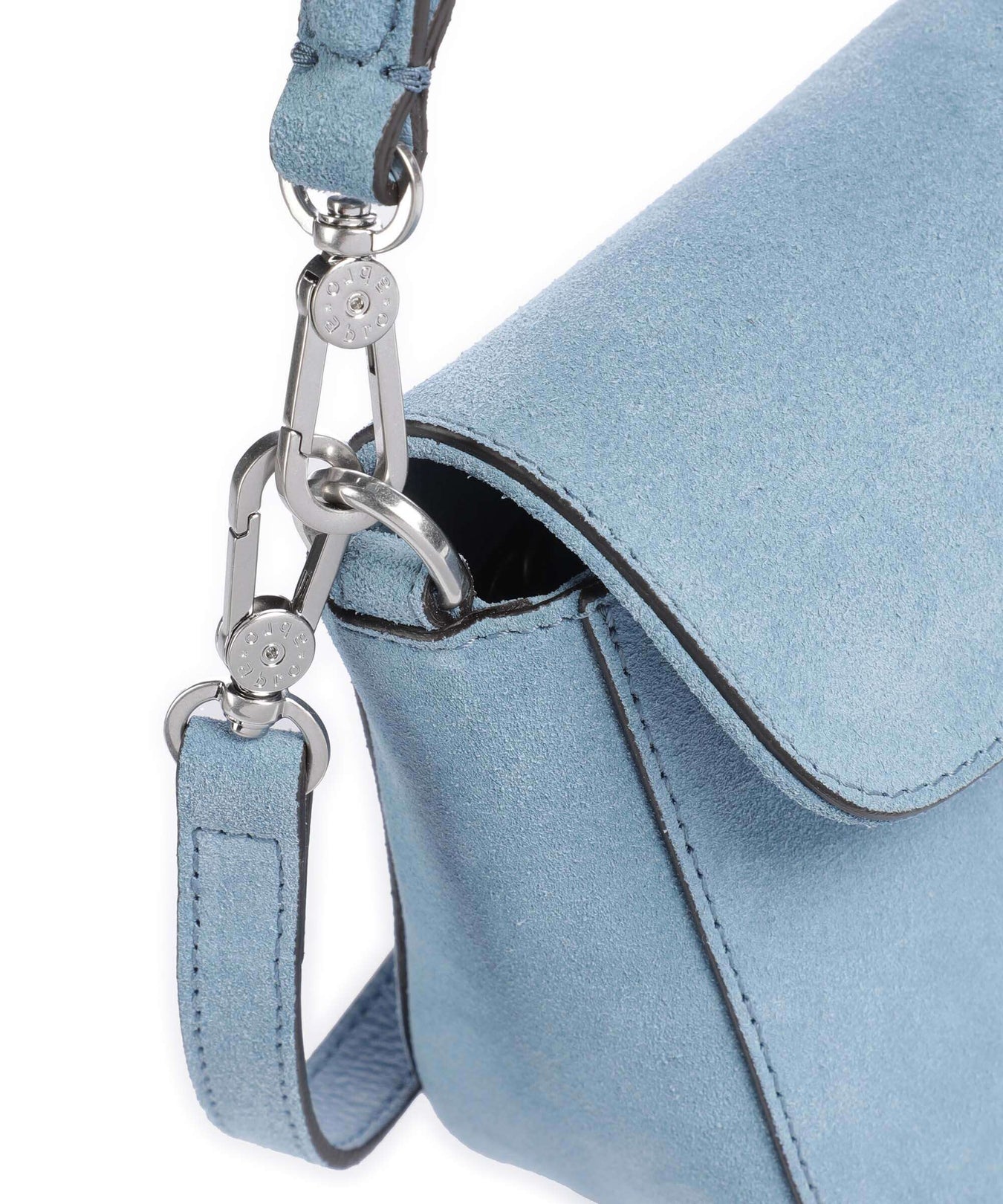 Abro Suede Camilla Shoulder bag blue