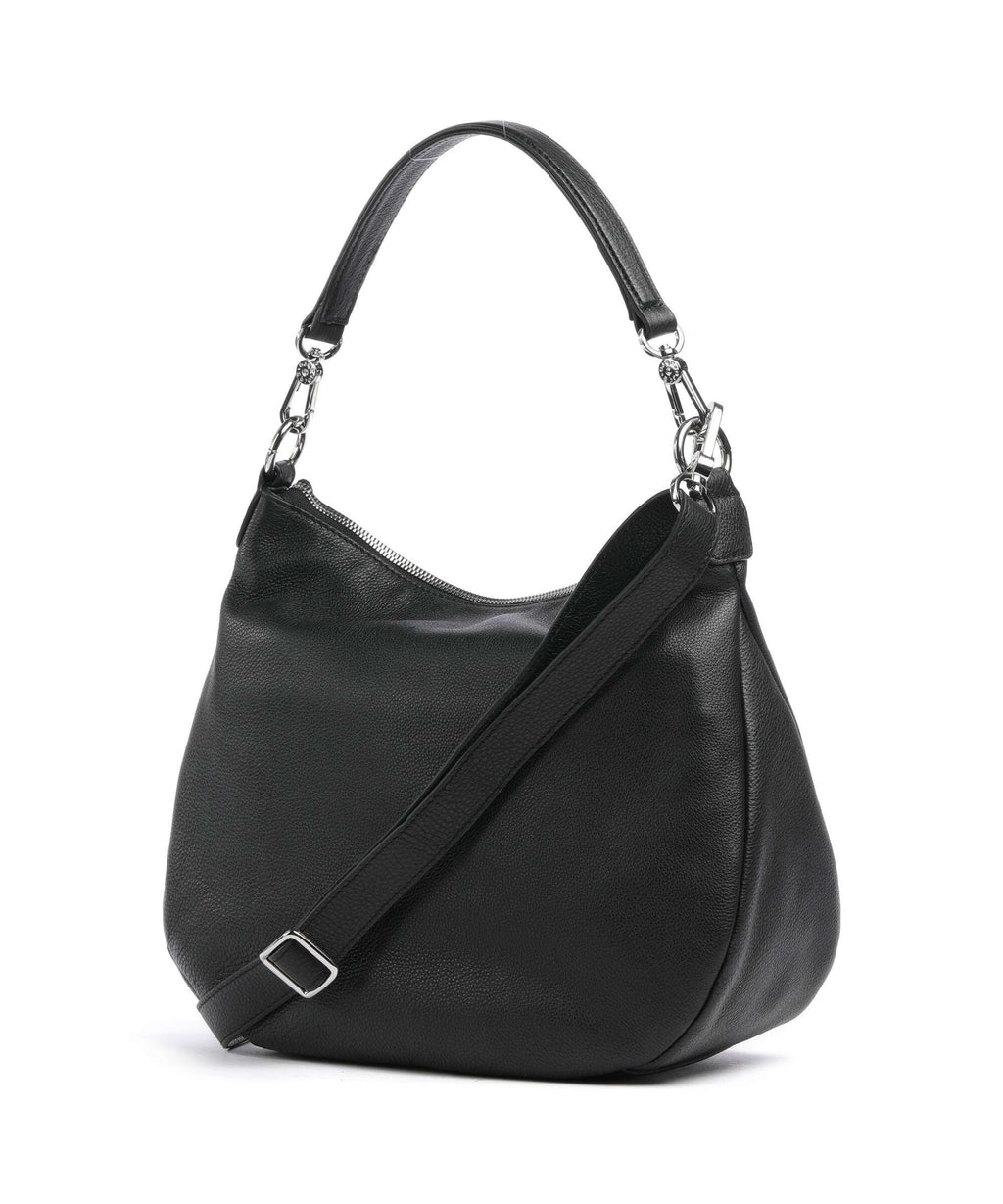 Abro Dalia Evelyn Hobo bag black/nickel