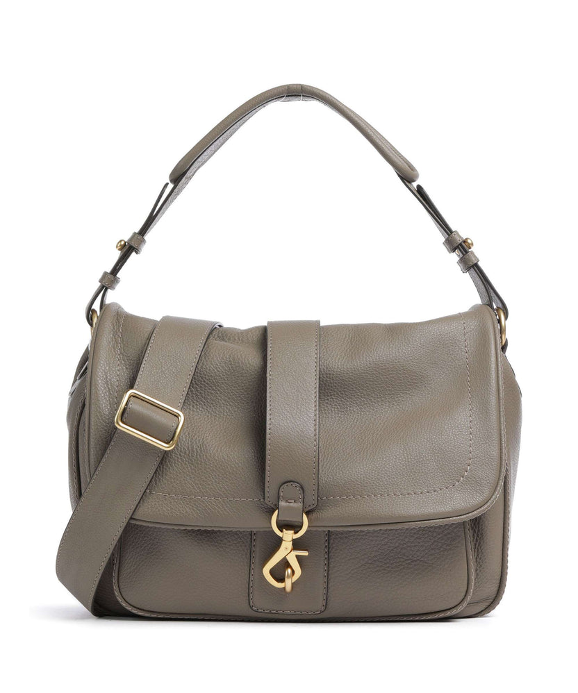 Abro Dalia Star Saddle Hobo bag taupe
