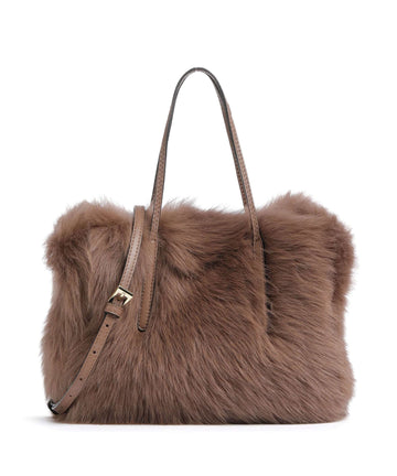 Abro Shearling Noelle Handtas camel