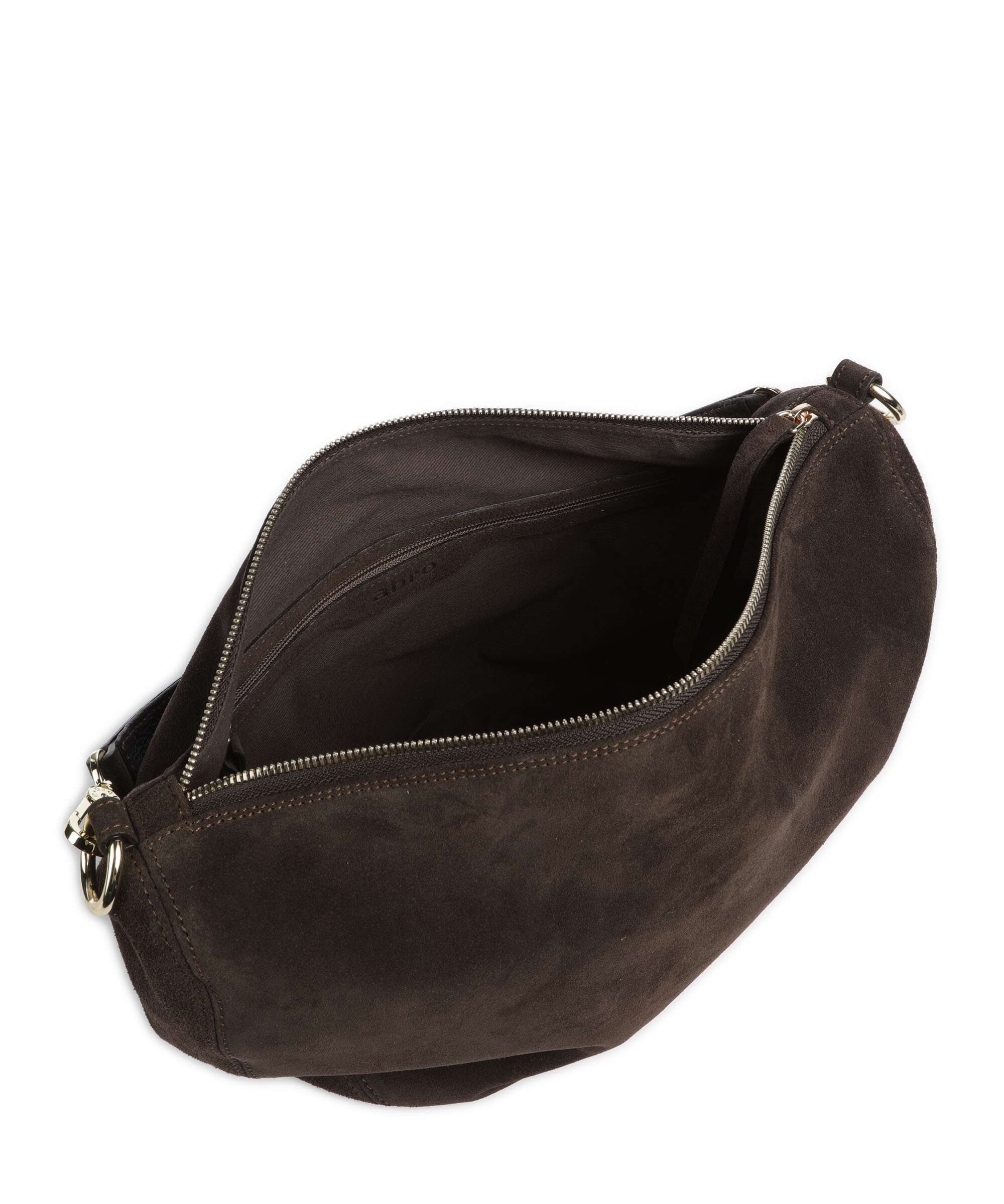 Abro Suede Mina Hobo bag brown
