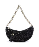 Abro Sequins Moon Schoudertas black/gold