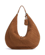 Abro Suede Nana Hobo tas cuoio