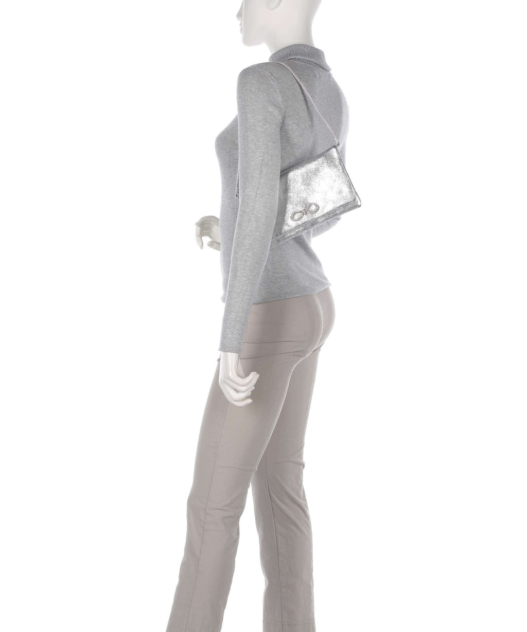 Abro Mimosa Strass Shoulder bag silver