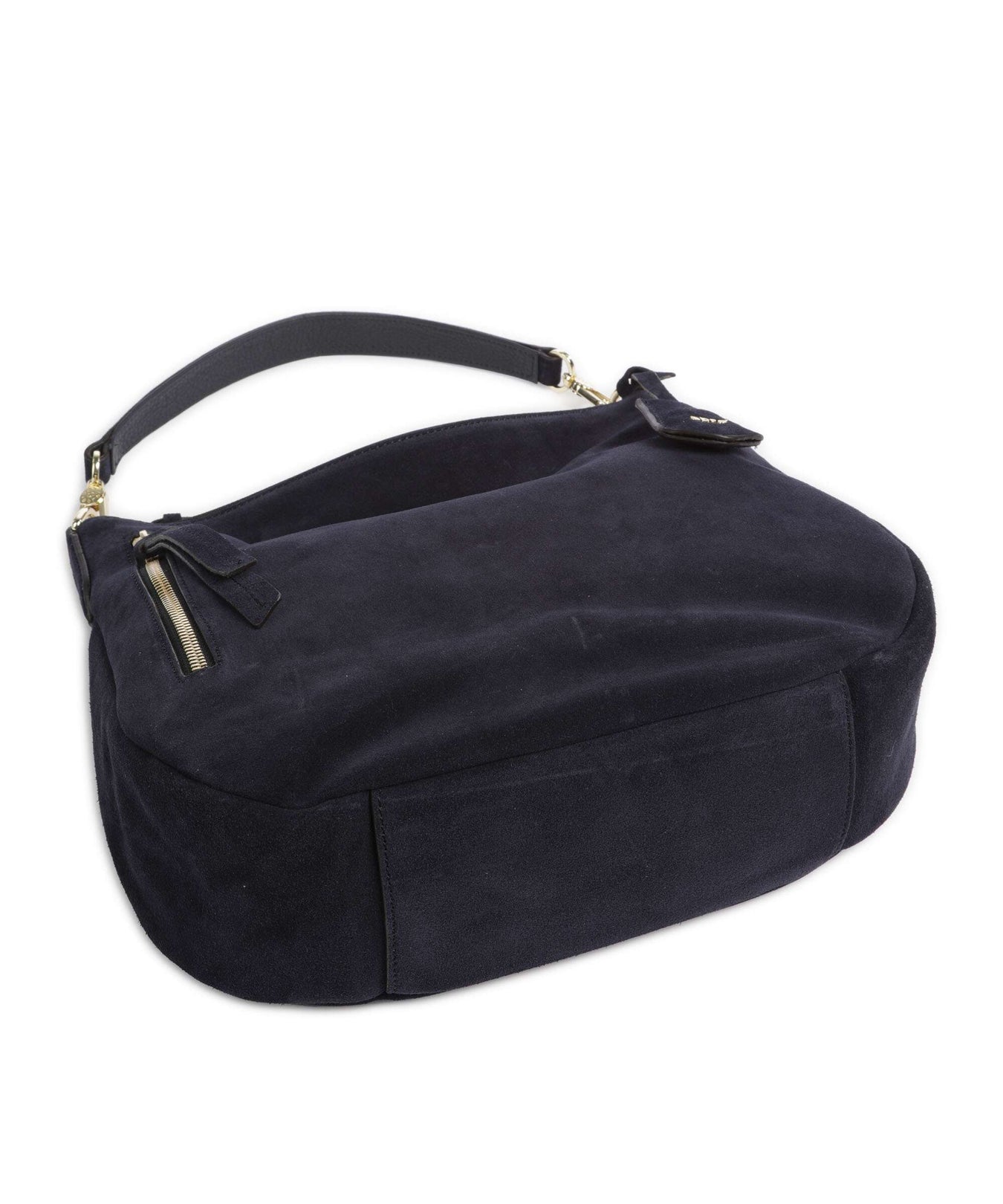 Abro Suede Juna Hobo bag navy