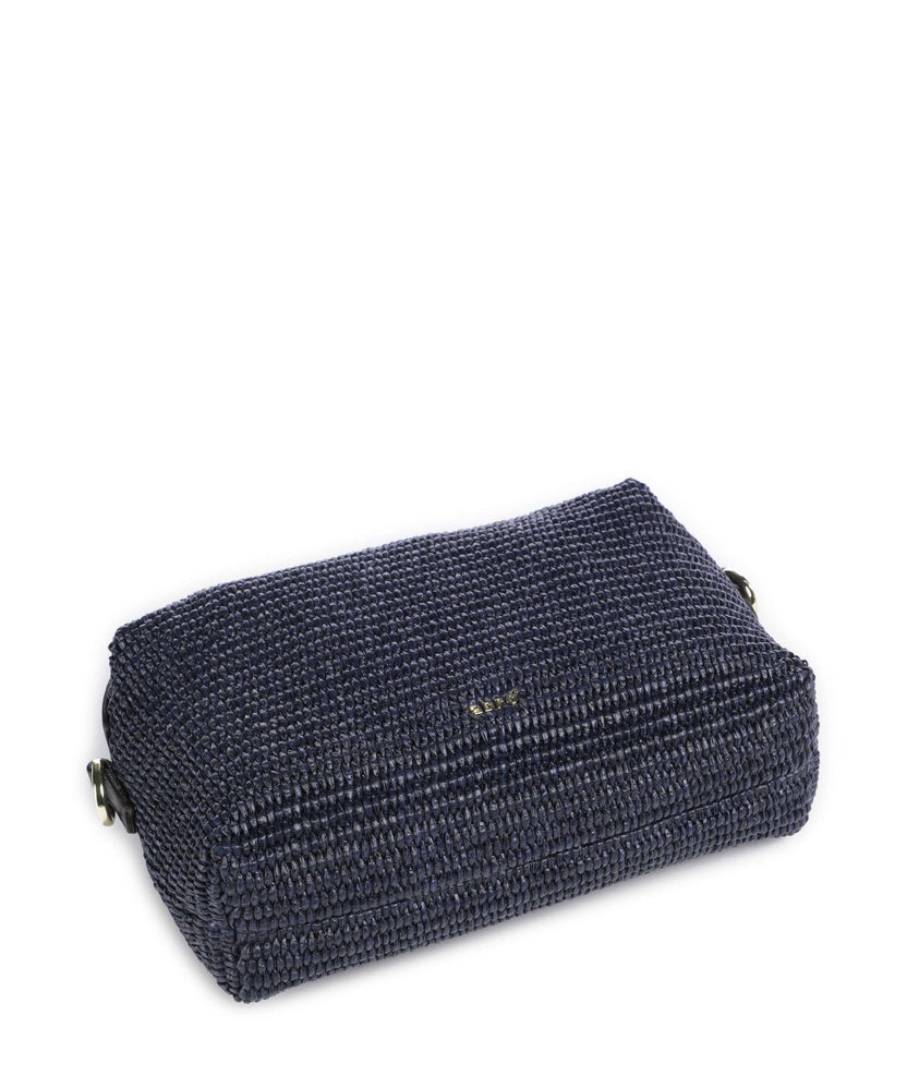 Abro Raffia Kaia Crossbody bag navy