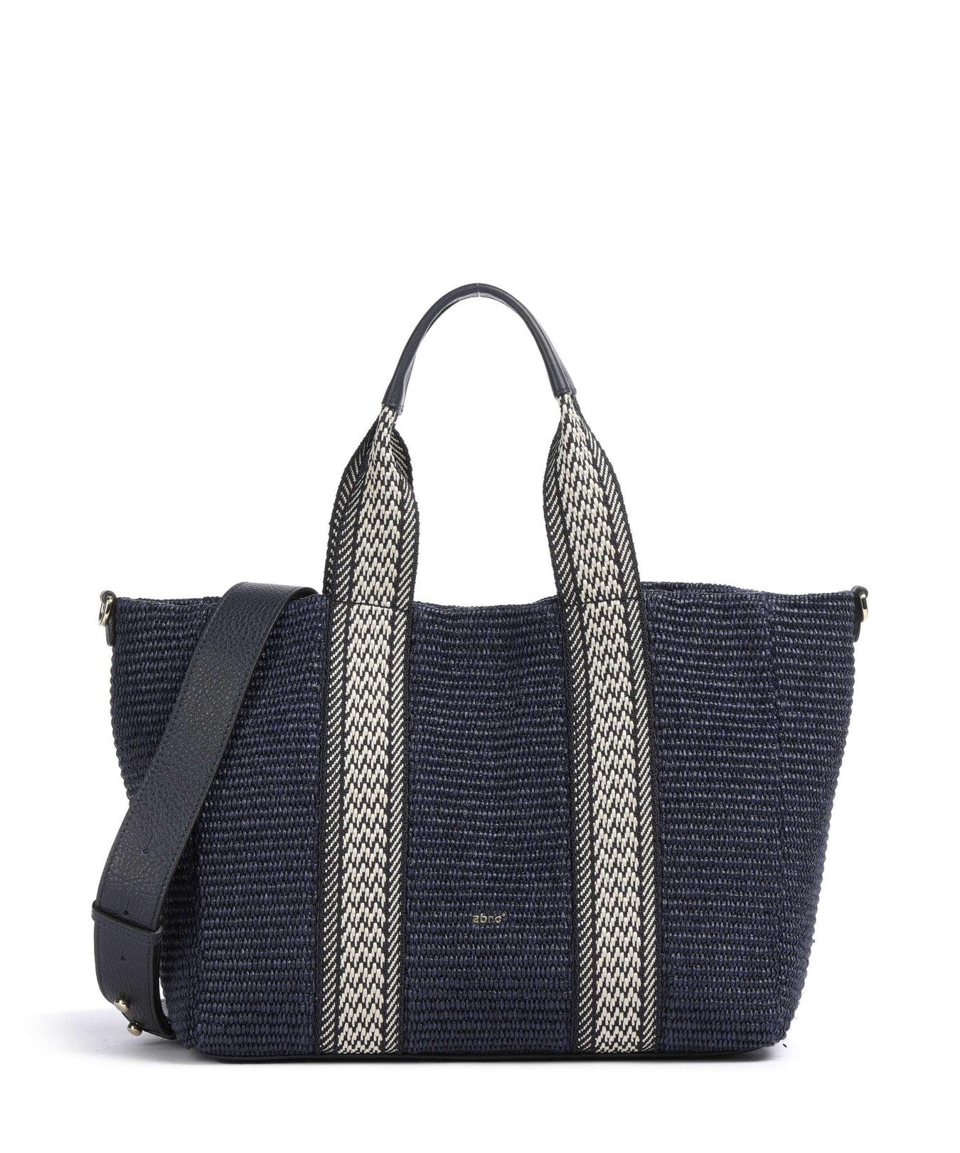 Abro Raffia Kaia Tote bag navy