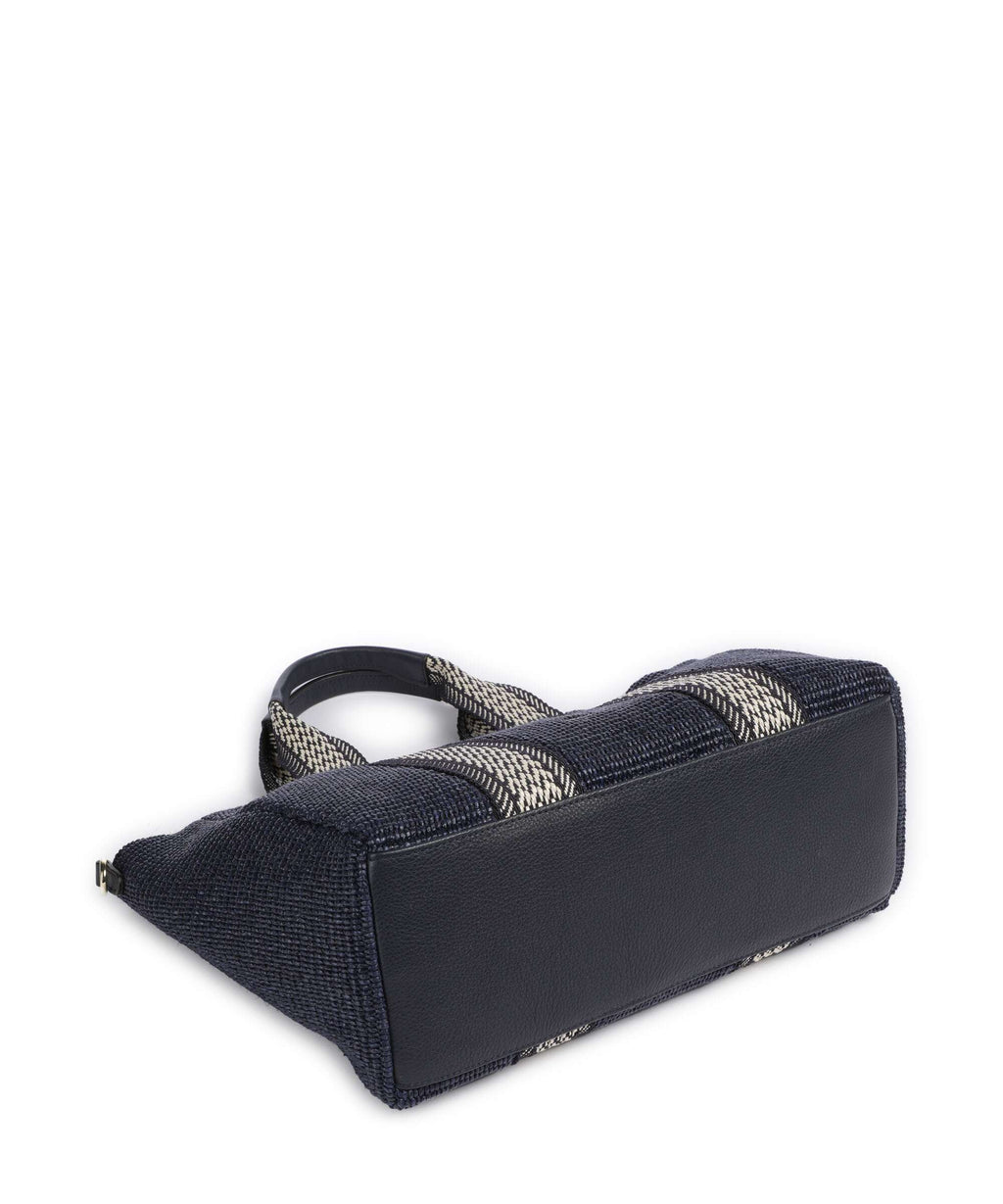 Abro Raffia Kaia Tote bag navy