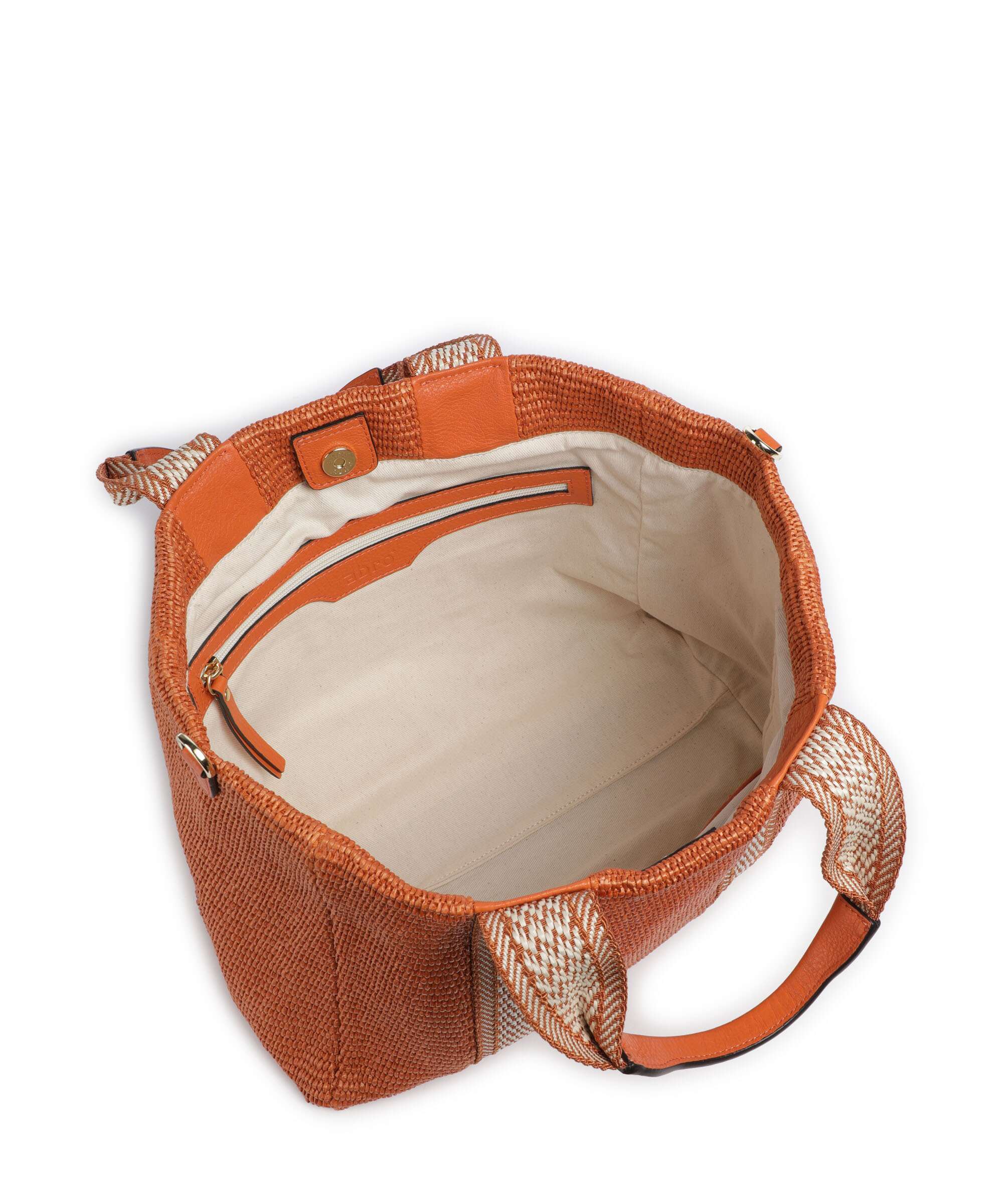 Abro Raffia Kaia Tote bag orange