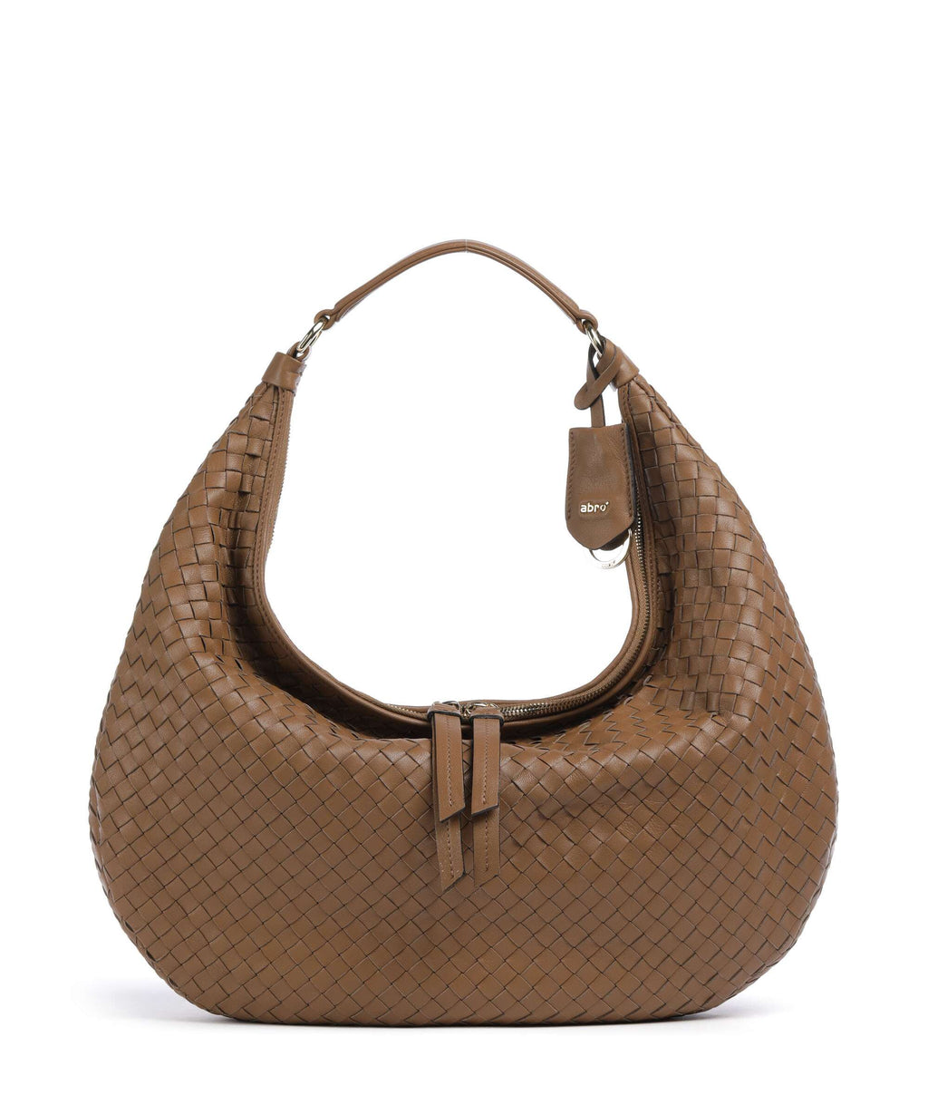 Abro Piuma Nana Hobo bag caramel/cognac