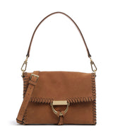 Abro Suede Temi Stitch Schoudertas cuoio