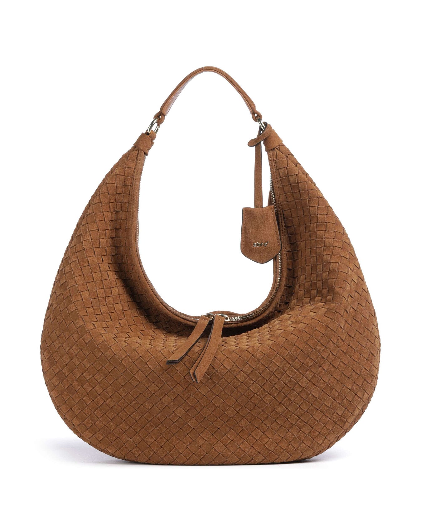 Abro Suede Nana Hobo bag cuoio
