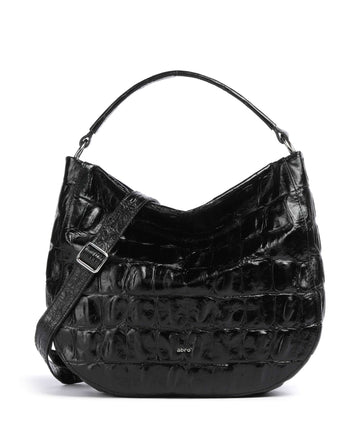 Abro Maxi Cocco Mia Hobo tas black/nickel