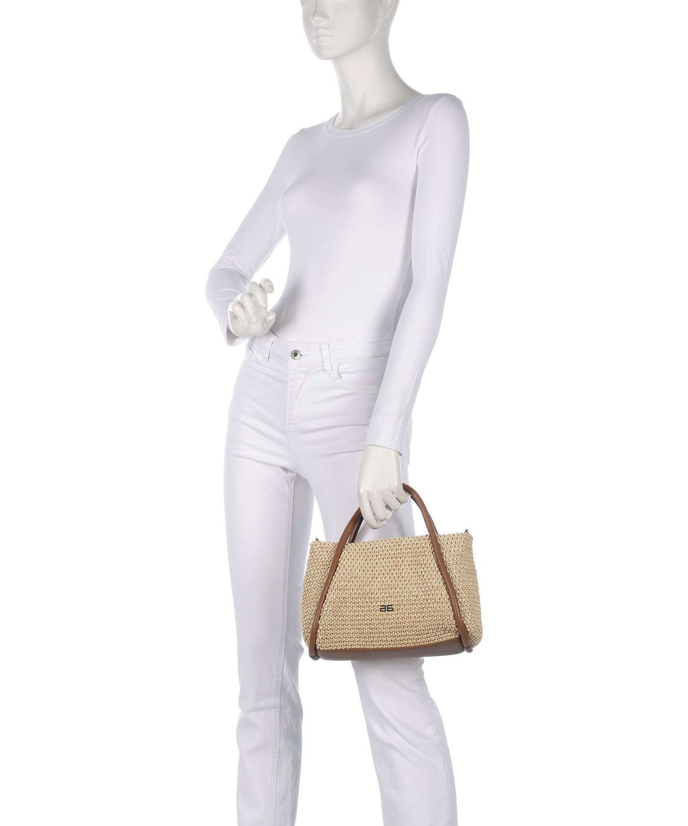 Abro Maglia Raffia Willow Handbag natural