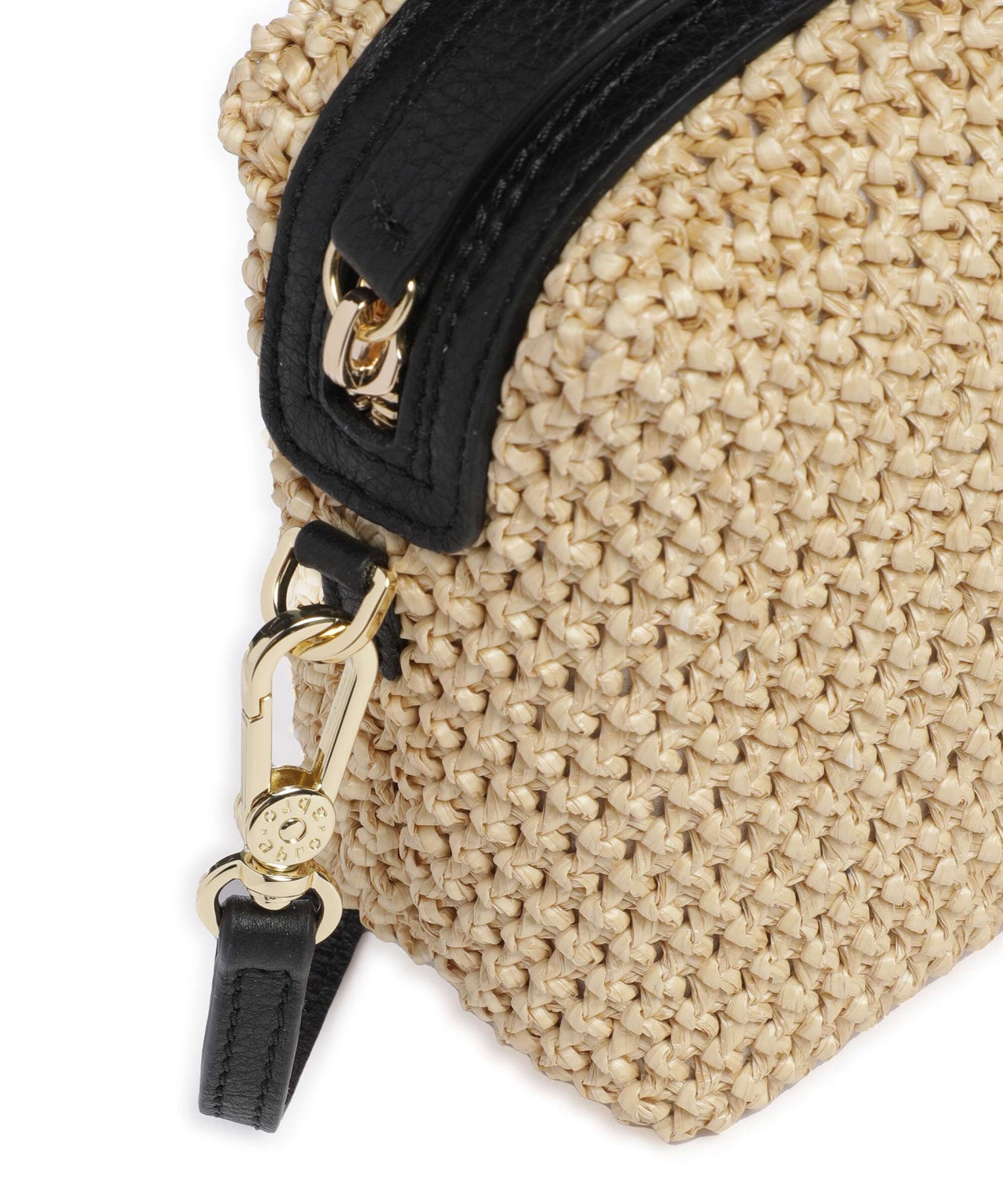 Abro Maglia Raffia Kaia Crossbody bag natural/black