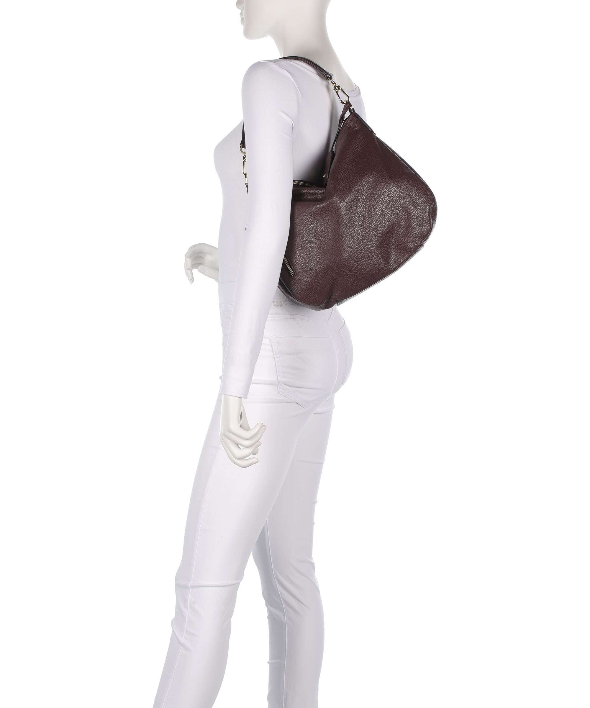 Abro Adria Juna Small Hobo bag burgundy