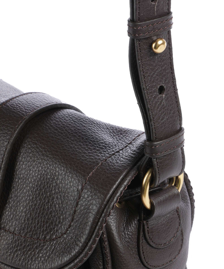 Abro Dalia Star Saddle Crossbody bag dark brown