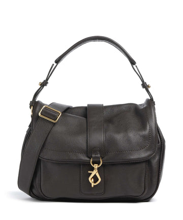 Abro Dalia Star Saddle Hobo tas dark brown