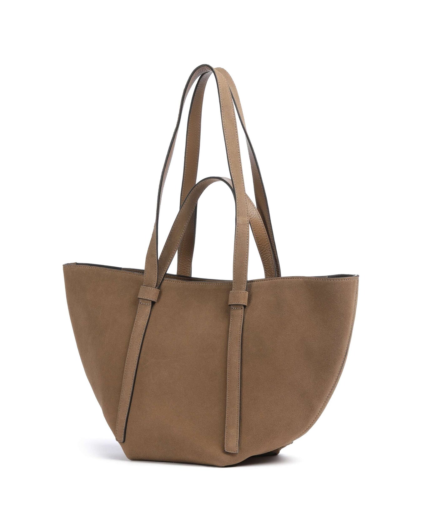 Abro Suede Cosmo Medium Tote bag camel