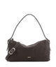 Abro Suede Carina Schoudertas dark brown