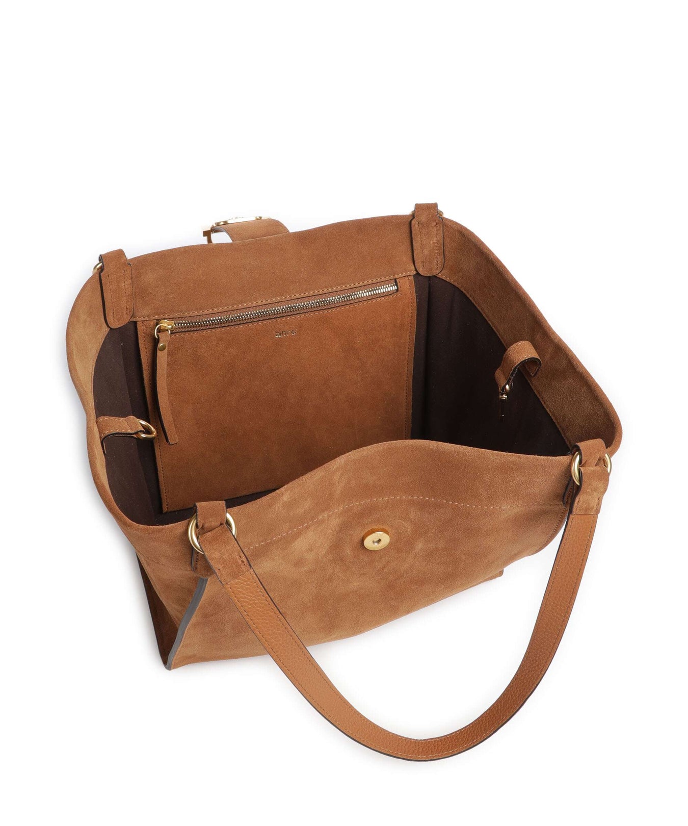 Abro Suede Temi Tote bag cuoio
