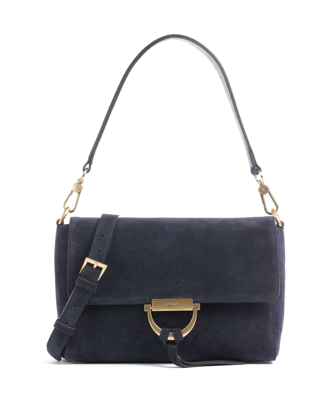 Abro Suede Temi Shoulder bag navy