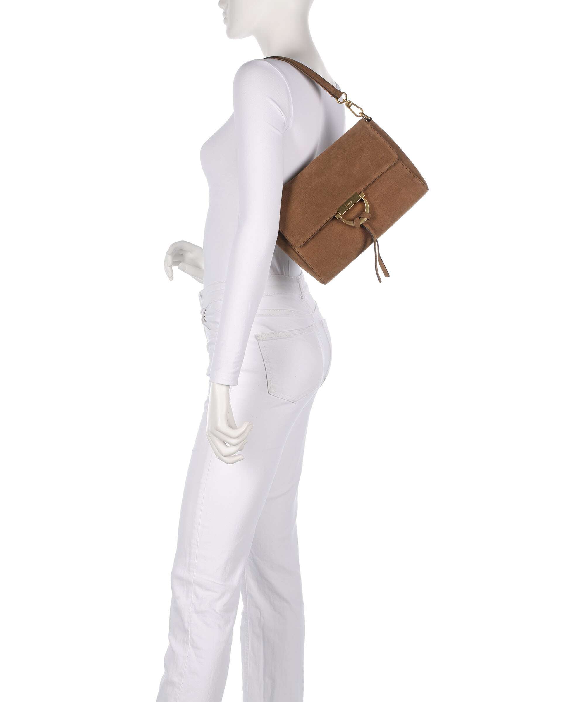 Abro Suede Temi Shoulder bag camel