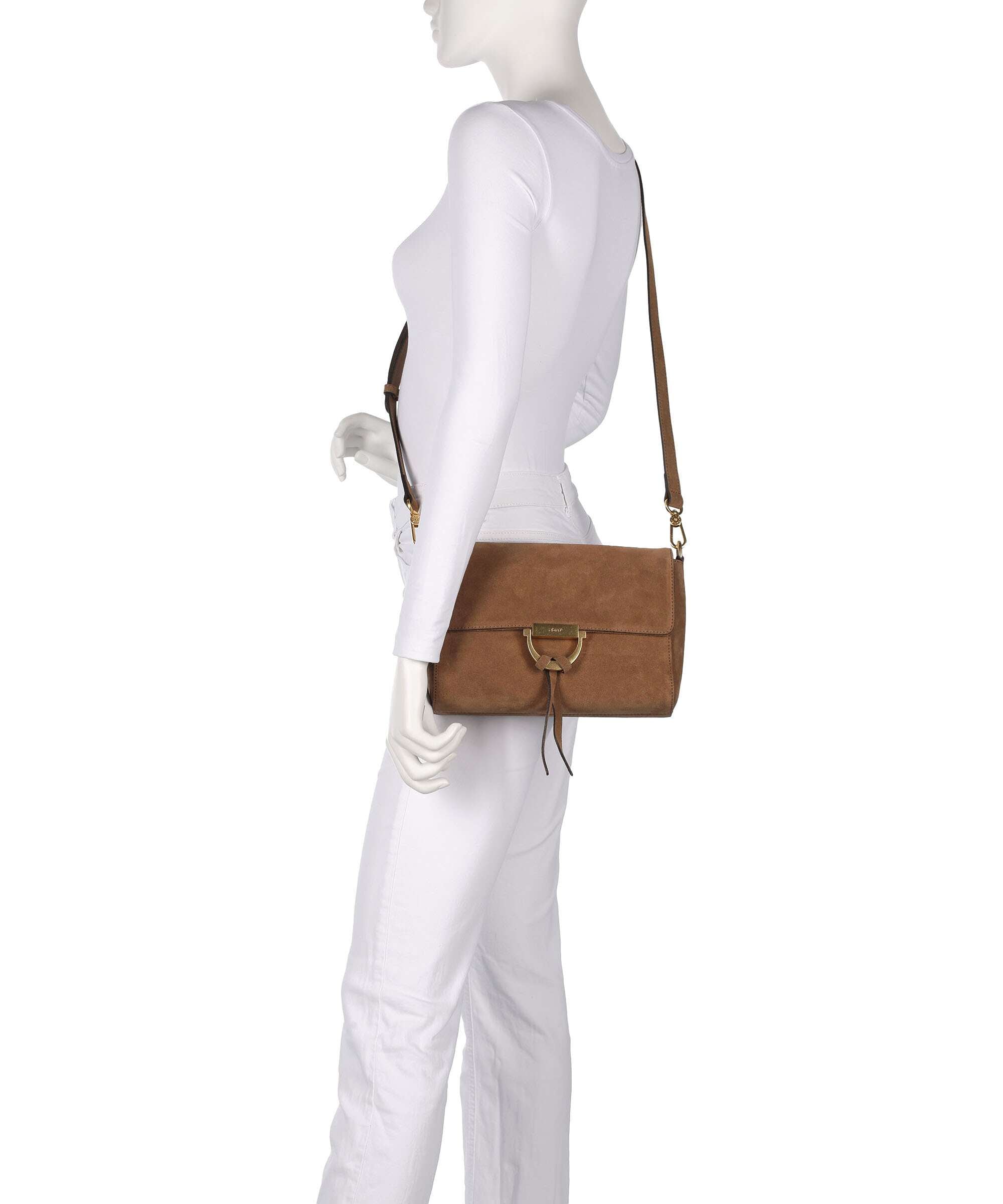 Abro Suede Temi Shoulder bag camel