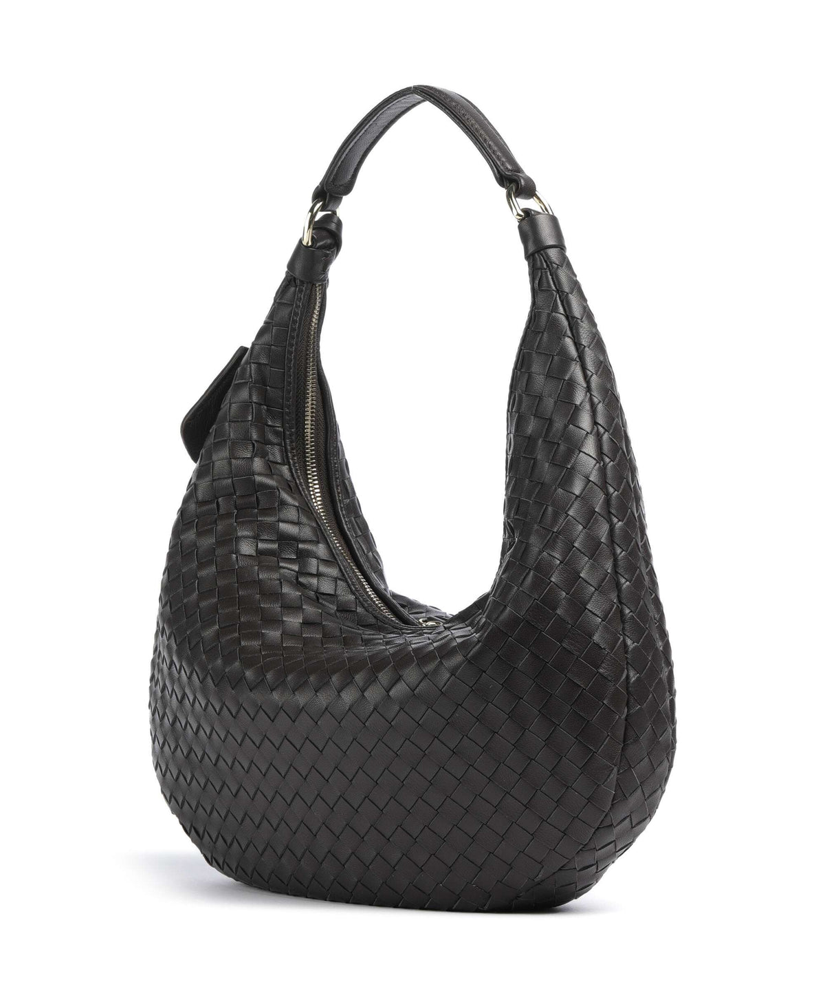 Abro Piuma Nana Small Hobo bag dark brown