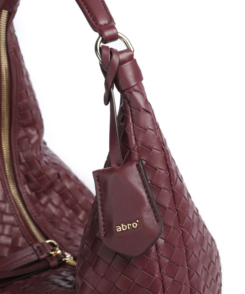 Abro Piuma Nana Hobo bag bordeaux