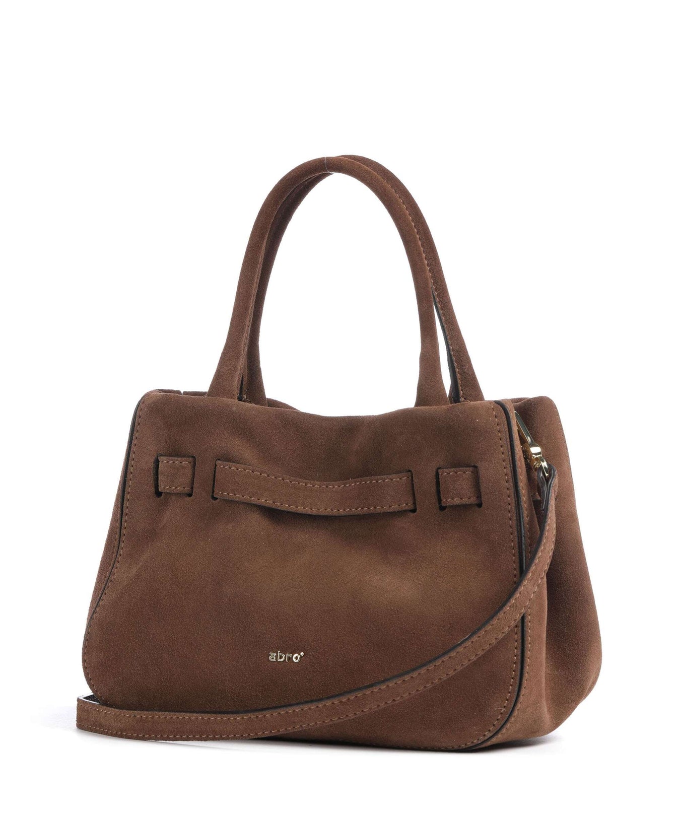 Abro Suede Jill Handbag wood