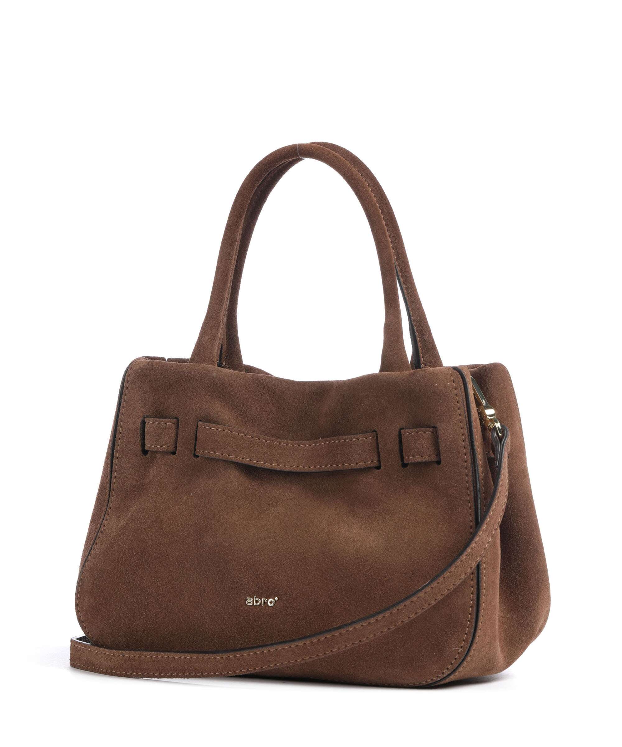 Abro Suede Jill Handbag wood